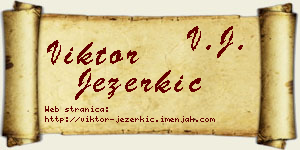 Viktor Jezerkić vizit kartica